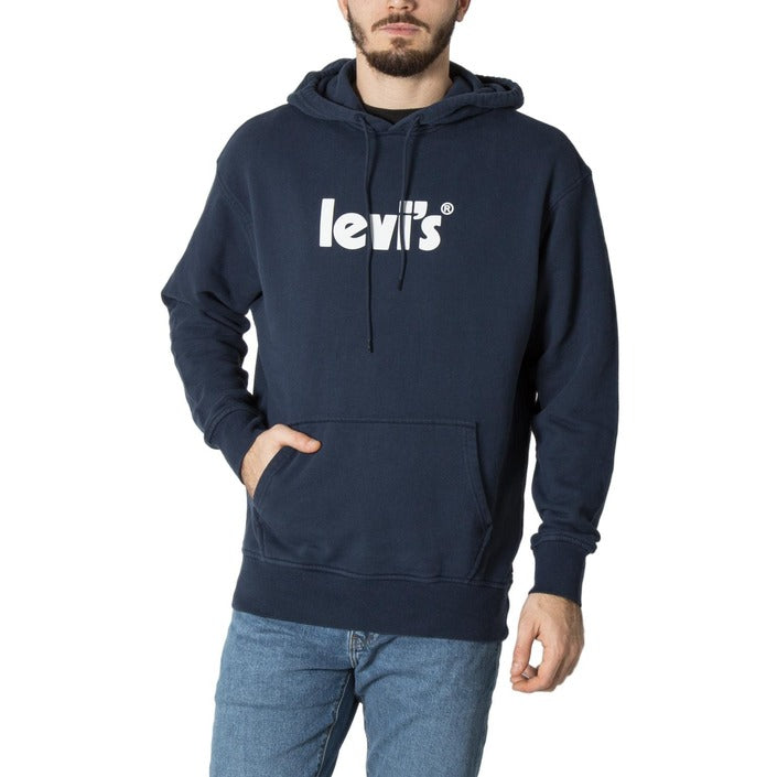 Sweatshirt à Capuche Levi's pour Homme en Bleu