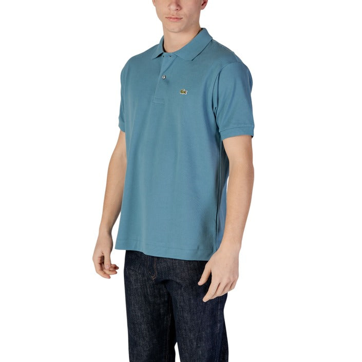 Lacoste Homme Polo Bleu Azur Manches Courtes Coton
