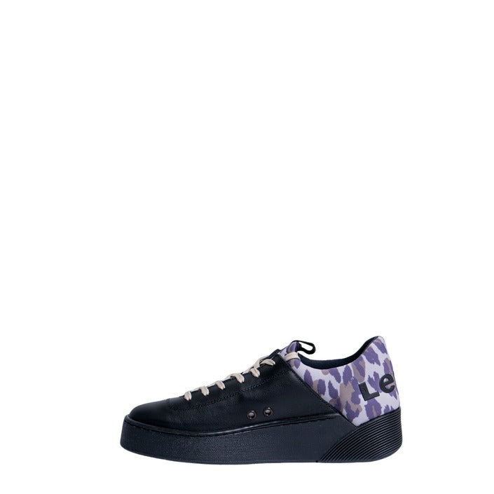 Levi's Femme Baskets Noires en Cuir pour Automne Hiver
