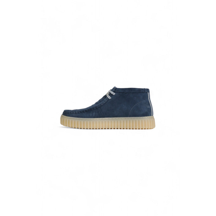 Clarks Homme Schuhe Derbies Cuir Bleu Automne Hiver