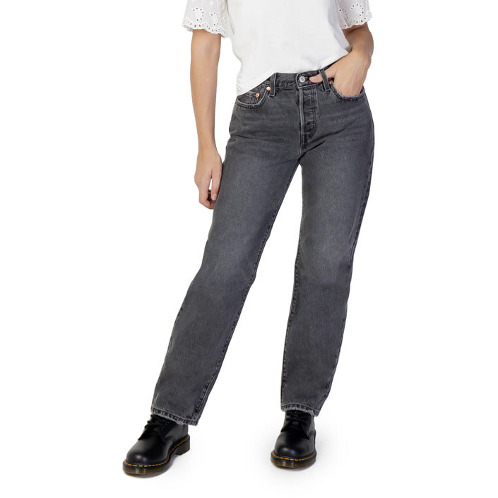 Levi's Femme Jeans Noir Monochrome Pour Automne Hiver