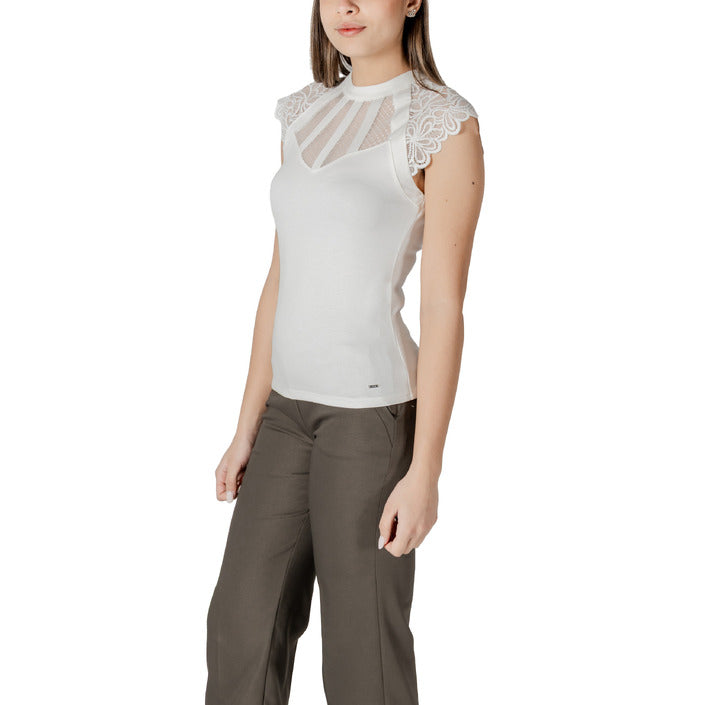 Morgan De Toi Femme Blouse Élégante Sans Manches Blanc
