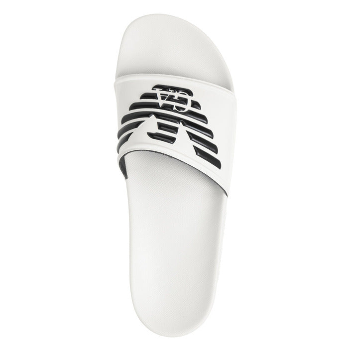 Emporio Armani Underwear Femme Mules Blanches Printemps Été