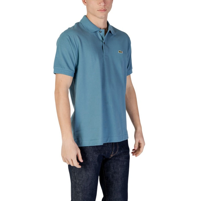 Lacoste Homme Polo Bleu Azur Manches Courtes Coton