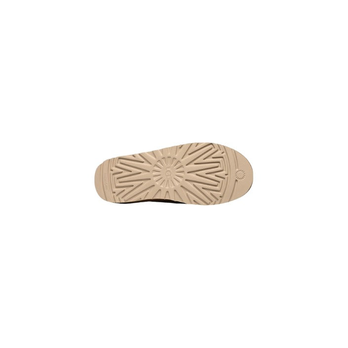 Ugg Homme Mules Confortables En Chamois Beige