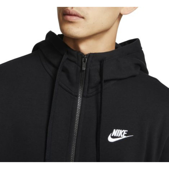 Nike Homme Sweatshirts Zippé Noir Avec Capuche