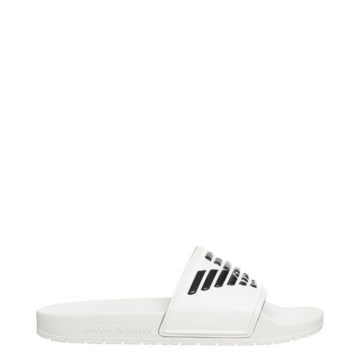 Emporio Armani Underwear Femme Mules Blanches Printemps Été
