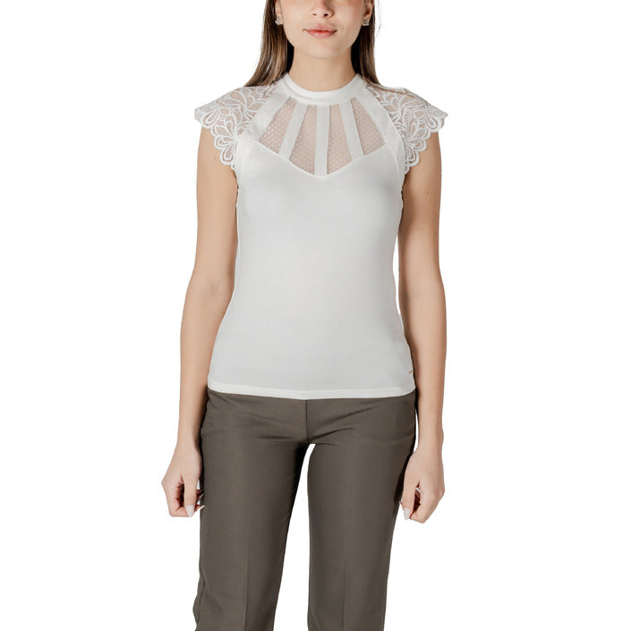 Morgan De Toi Femme Blouse Élégante Sans Manches Blanc