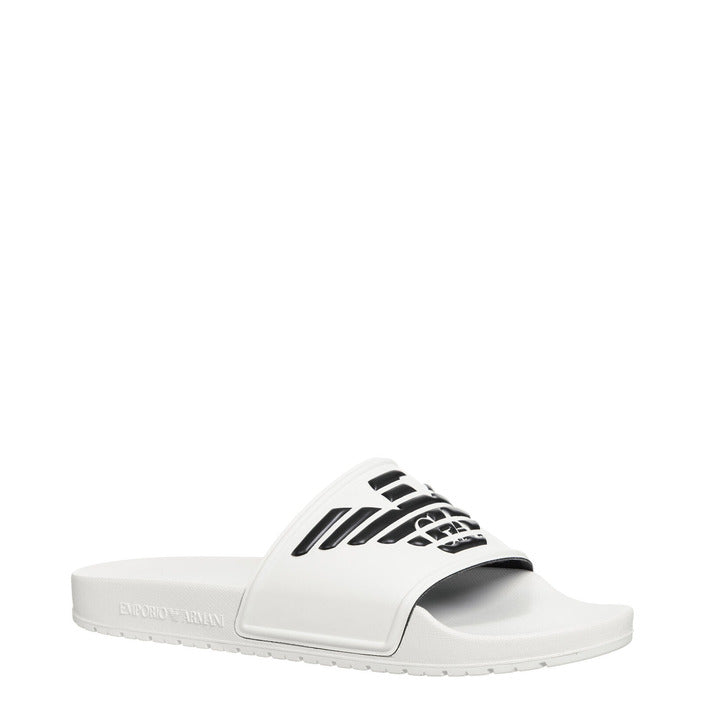 Emporio Armani Underwear Femme Mules Blanches Printemps Été