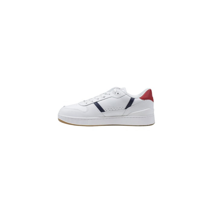 Lacoste Homme Baskets Blanches en Cuir Printemps Été