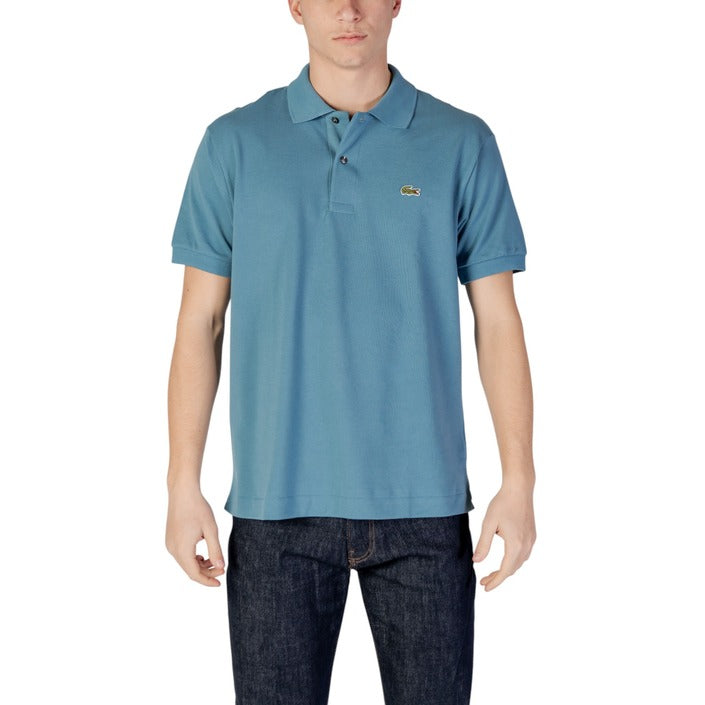 Lacoste Homme Polo Bleu Azur Manches Courtes Coton