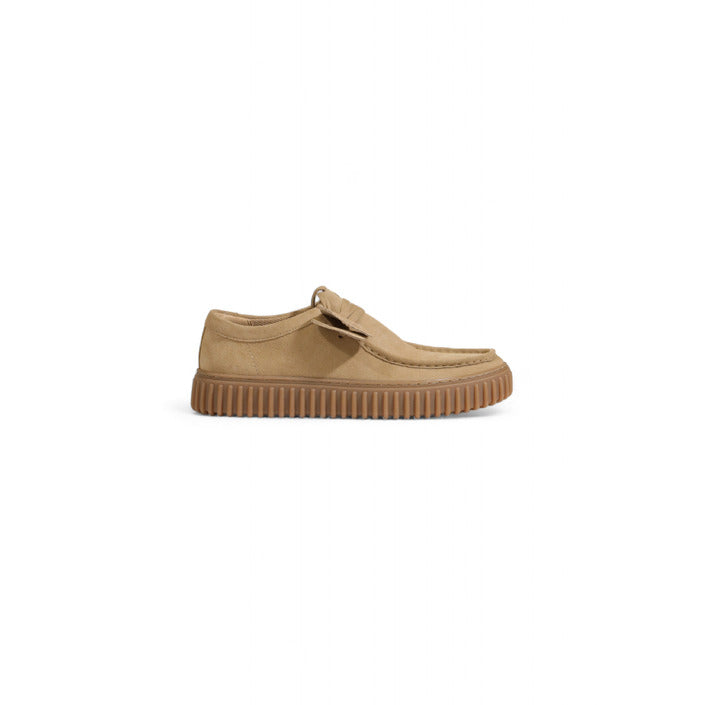 Clarks Homme Mocassins Cuir Beige Automne Hiver