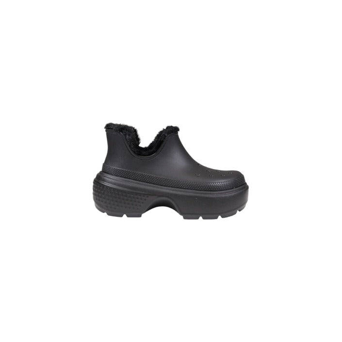 Crocs Femme Bottes Blanches Monochromes Automne Hiver