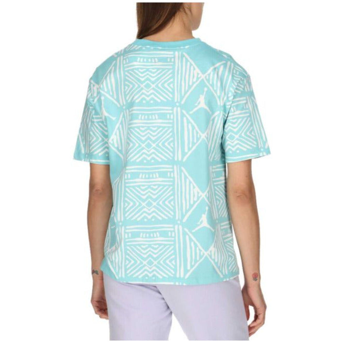 Jordan Femme T-Shirts Colorés À Manches Courtes Bleu Azur