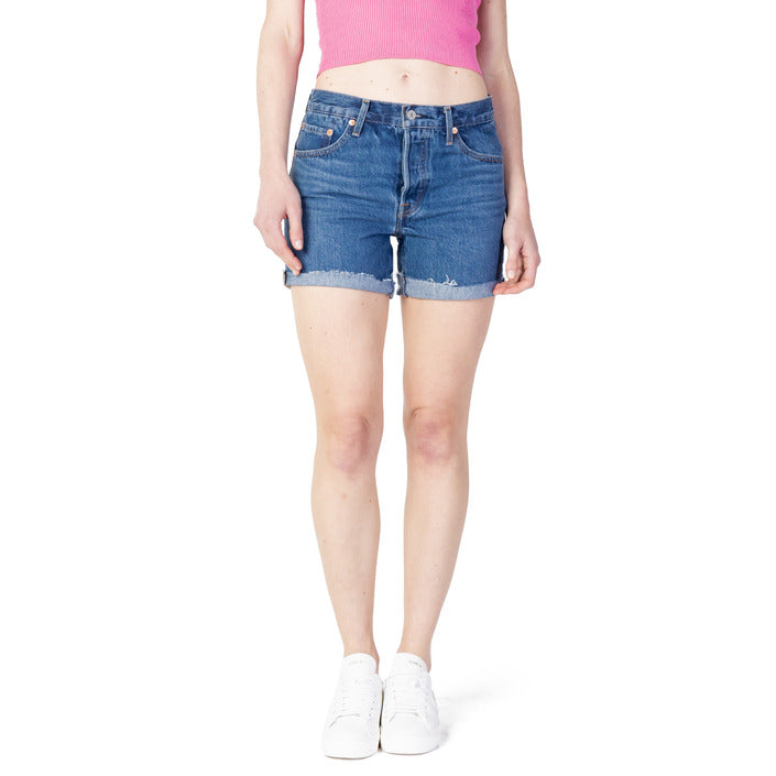 Levi's Femme Shorts Chic en Denim Bleu pour Été