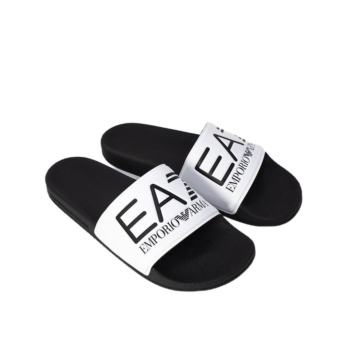 Ea7 Femme Mules Blanches Printemps Été
