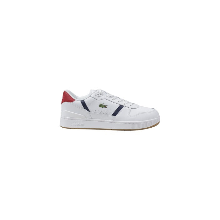 Lacoste Homme Baskets Blanches en Cuir Printemps Été
