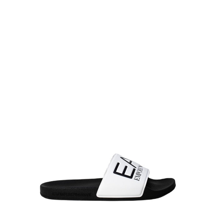 Ea7 Femme Mules Blanches Printemps Été