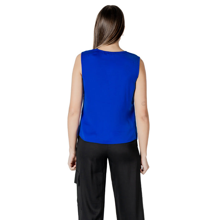 Morgan De Toi Femme Blouse Sans Manches Bleu Printemps