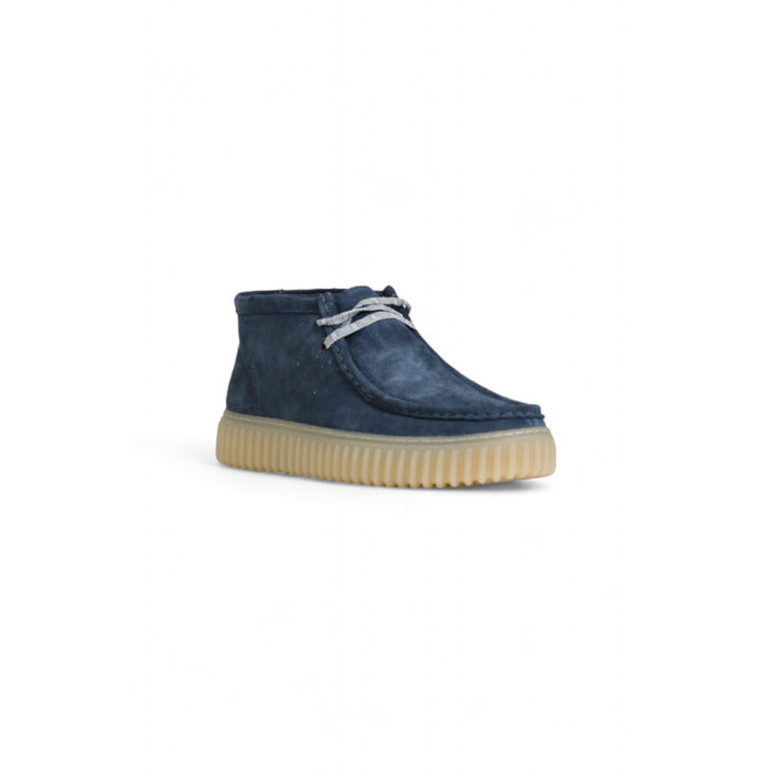 Clarks Homme Schuhe Derbies Cuir Bleu Automne Hiver