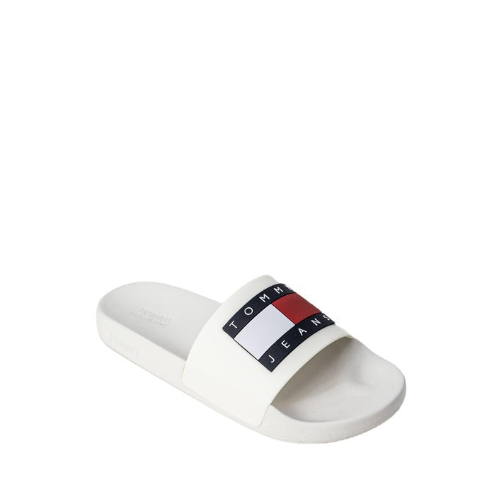 Tommy Hilfiger Jeans Femme Mules Blanches Printemps Été