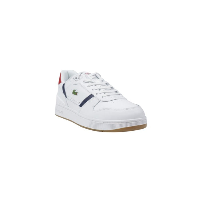 Lacoste Homme Baskets Blanches en Cuir Printemps Été