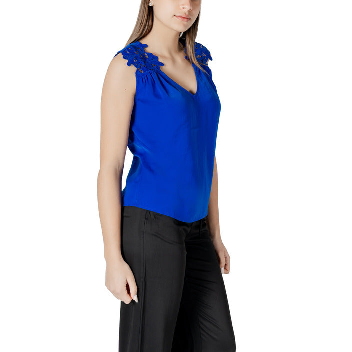 Morgan De Toi Femme Blouse Sans Manches Bleu Printemps