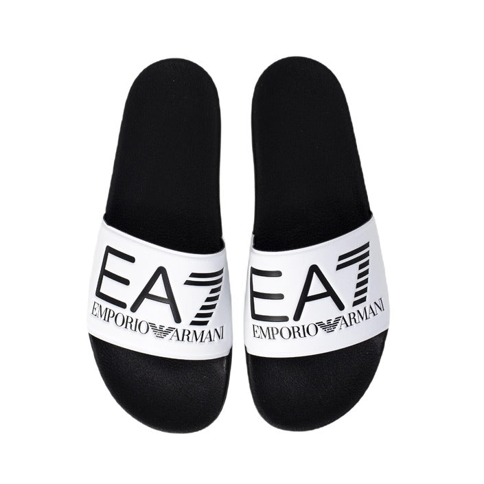Ea7 Femme Mules Blanches Printemps Été