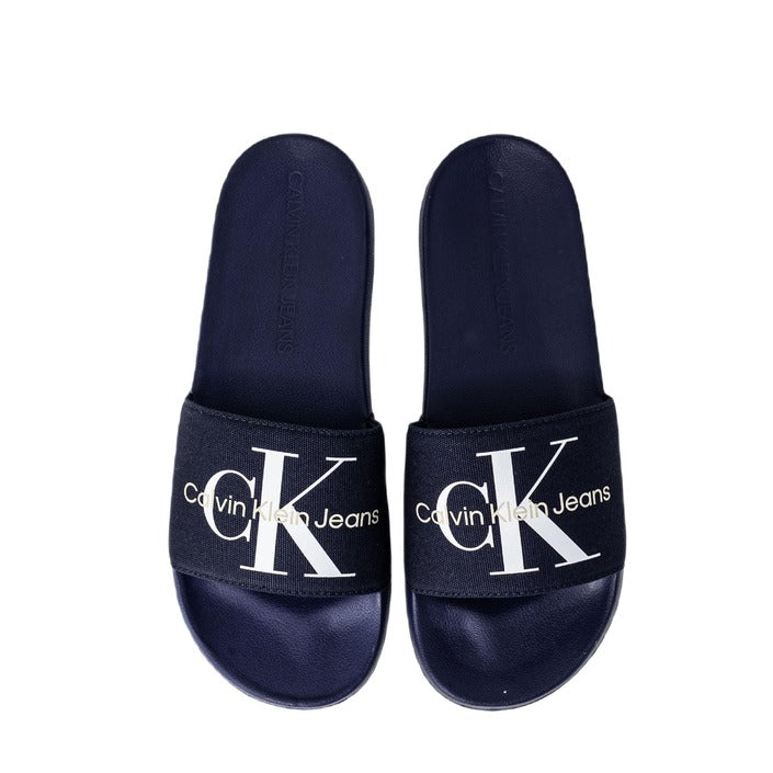 Calvin Klein Jeans Homme Mules Bleu Printemps Été