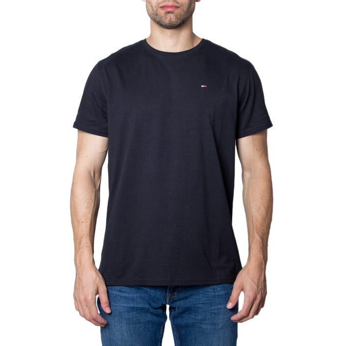 T-Shirt Tommy Hilfiger pour Homme en Coton Monochrome Grise