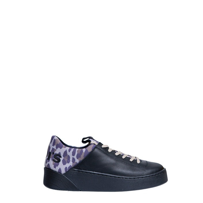 Levi's Femme Baskets Noires en Cuir pour Automne Hiver