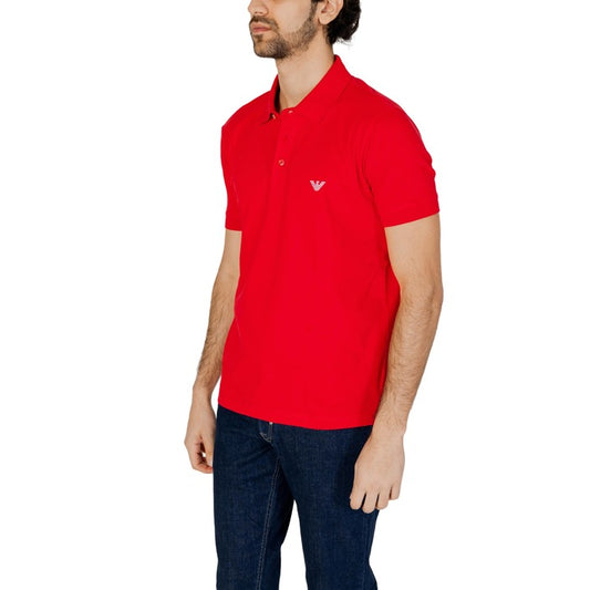 Polo Emporio Armani pour Homme en Rouge