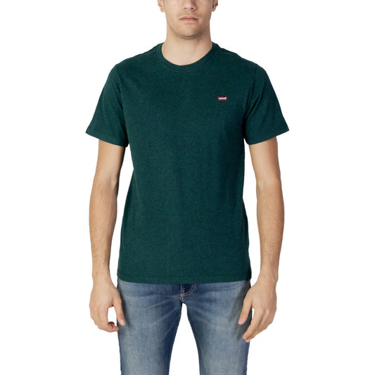 T-shirt Monochrome Vert Levi's pour Homme