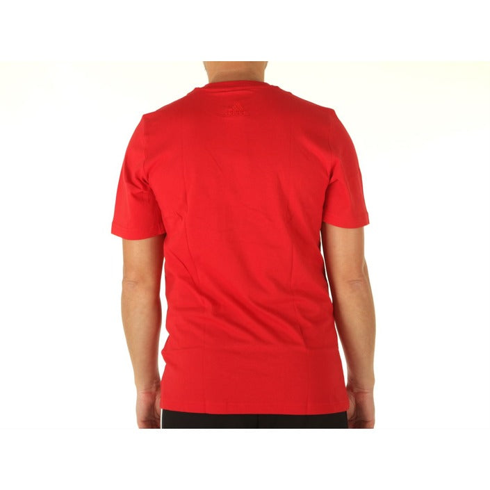 T-Shirts Adidas pour Homme en Coton Rouge