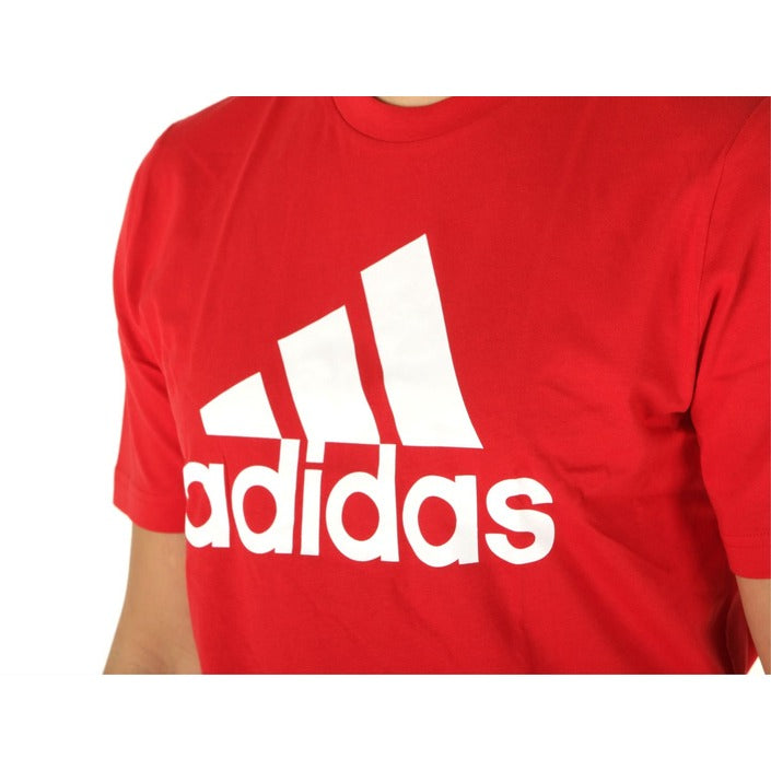 T-Shirts Adidas pour Homme en Coton Rouge