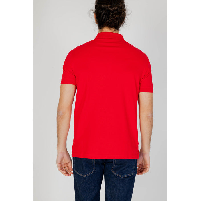 Polo Emporio Armani pour Homme en Rouge