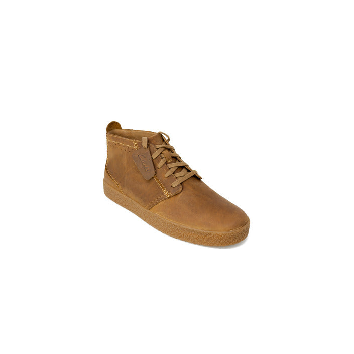 Bottes en cuir beige pour homme Clarks STREETHILL MID