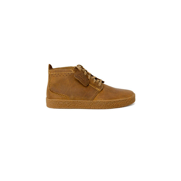 Bottes en cuir beige pour homme Clarks STREETHILL MID