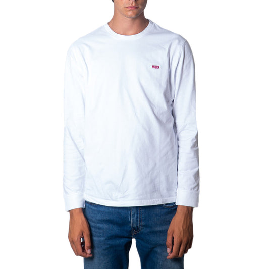 T-Shirt Longue Manche Levi's pour Homme - Blanc Automne/Hiver