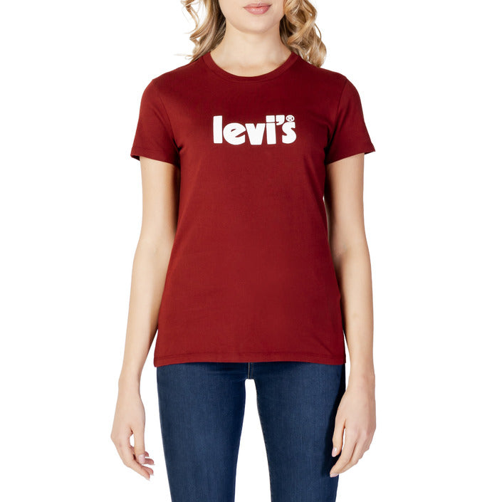 T-Shirt Bordeaux à Imprimé pour Femme - Levi's