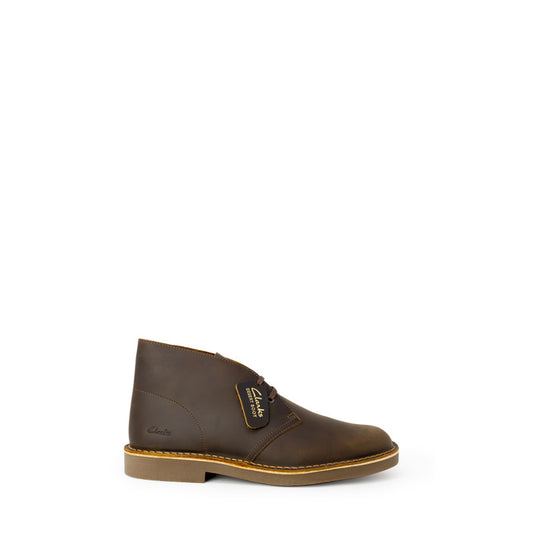 Bottines en Cuir Marron pour Homme Clarks DESERT BOOT EVO