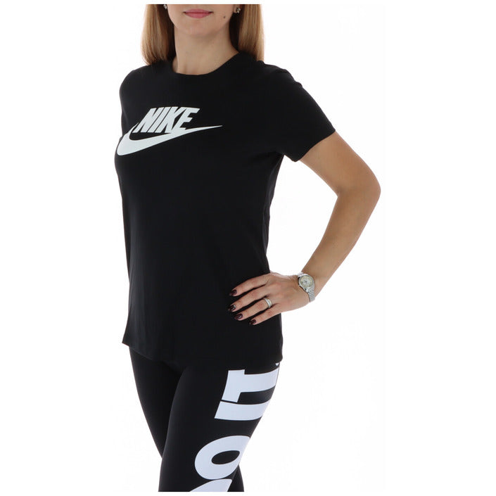 T-shirt Femme Nike en Coton Noir