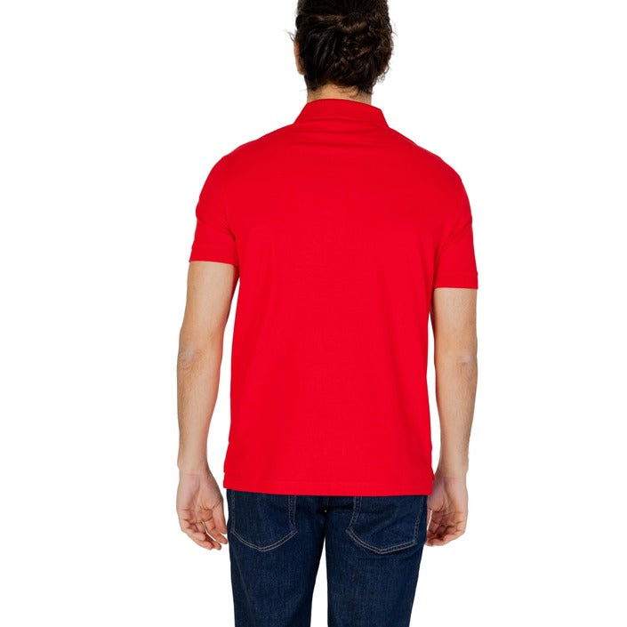 Polo Emporio Armani pour Homme en Rouge