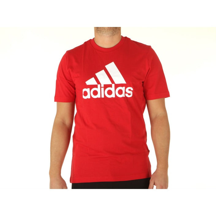 T-Shirts Adidas pour Homme en Coton Rouge