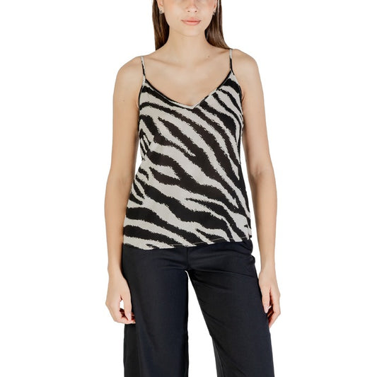 Vero Moda Femme Tops Élégants en Viscose Noir pour Été