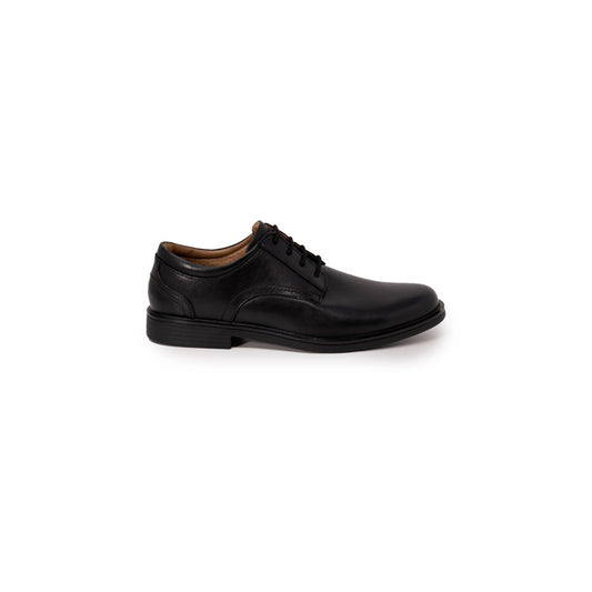 Clarks Homme Chaussures Basses En Cuir Noir Élégantes