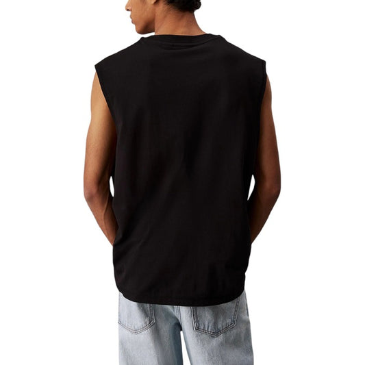 Calvin Klein Jeans Homme Debardeurs Noir Sans Manches