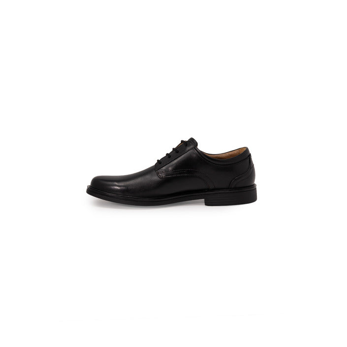 Clarks Homme Chaussures Basses En Cuir Noir Élégantes