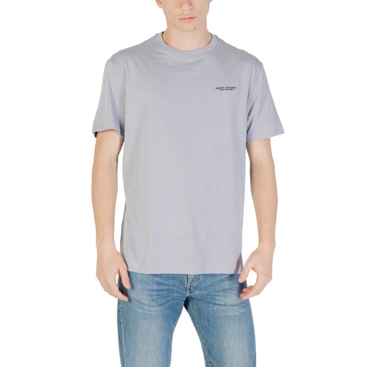 Armani Exchange Homme T-Shirts Violet Monochrome Été